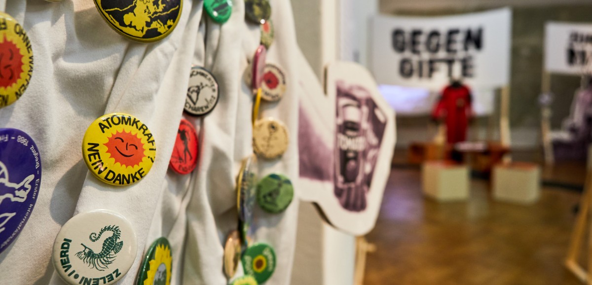: Ausstellung „Von Zwentendorf zu CO₂. Kämpfe der Umweltbewegung in Österreich" im Volkskundemuseum Wien. Foto © Petra Rautenstrauch/Kollektiv Fischka, Volkskundemuseum Wien