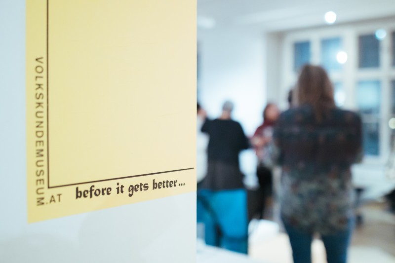: Open Spaces & Galleries. Spacial Concept: Seth Weiner, Foto: Stefanie Freynschlag / Kollektiv Fischka © Volkskundemuseum Wien