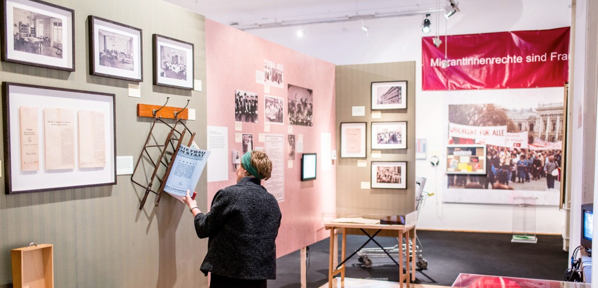 : Ausstellung "Sie meinen es politisch!" 100 Jahre Frauenwahlrecht in Österreich im Volkskundemuseum Wien © kollektiv fischka/kramar