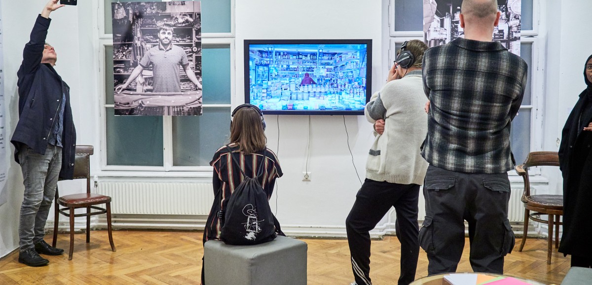 : Ausstellung "StoryTelling:Europe! Brunnenmarkt reVisited" im Volkskundemuseum Wien. Foto © Petra Rautenstrauch/Kollektiv Fischka, Volkskundemuseum Wien