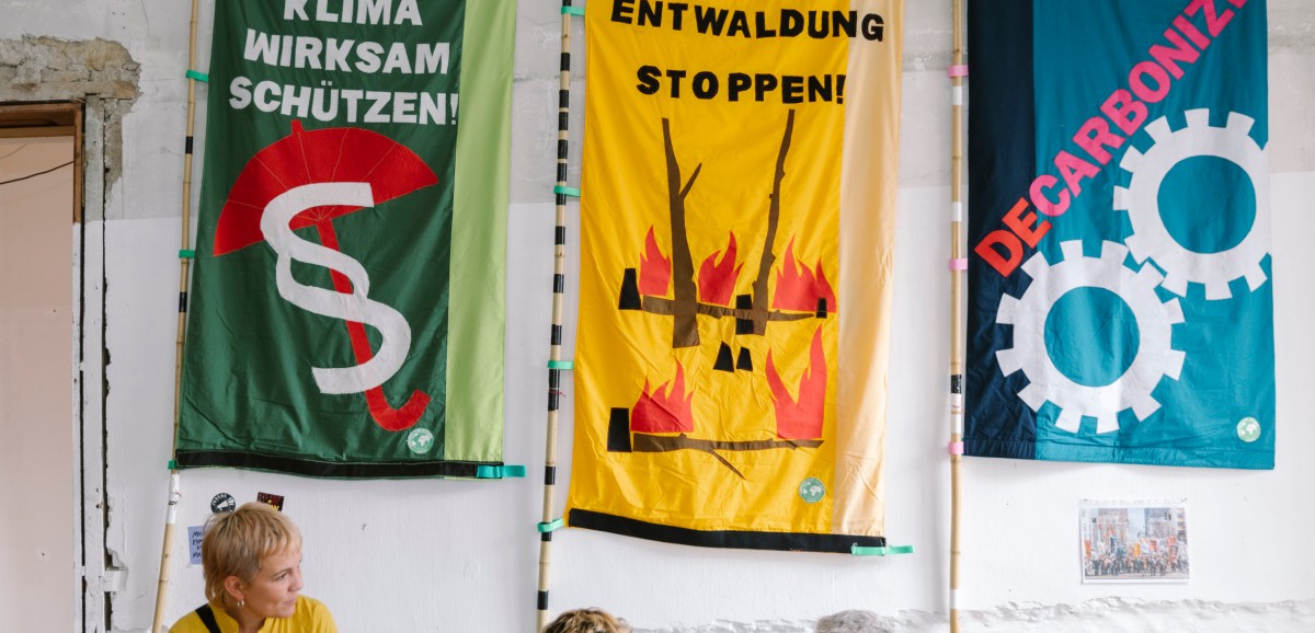 : Aktivismus Camp der Klima Biennale Wien 2024 © Inés Bacher