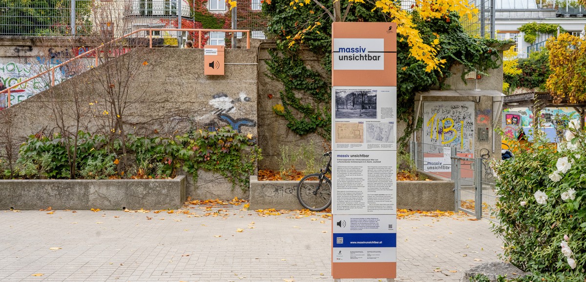 : massiv unsichtbar - Forschungs- und Erinnerungsprojekt zum Luftschutzbunker Schönbornpark. Foto: Kollektiv Fischka / Kramar