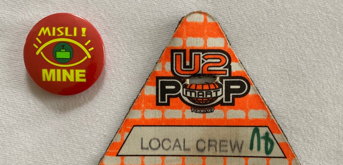 : Arbeitspass U2 Konzert, 23.09.1997, Sarajevo. Misli! Mine. Foto: Matthias Beitl © Volkskundemuseum.Wien