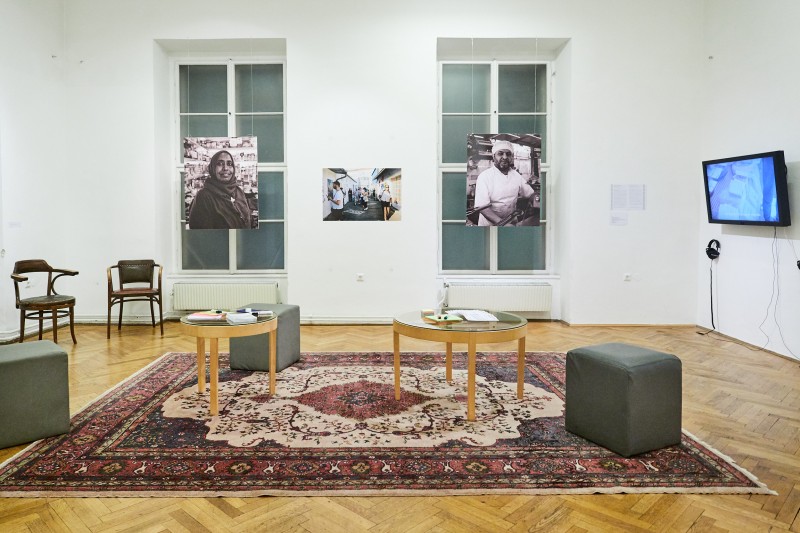 : Ausstellung "StoryTelling:Europe! Brunnenmarkt reVisited" im Volkskundemuseum Wien. Foto © Petra Rautenstrauch/Kollektiv Fischka, Volkskundemuseum Wien
