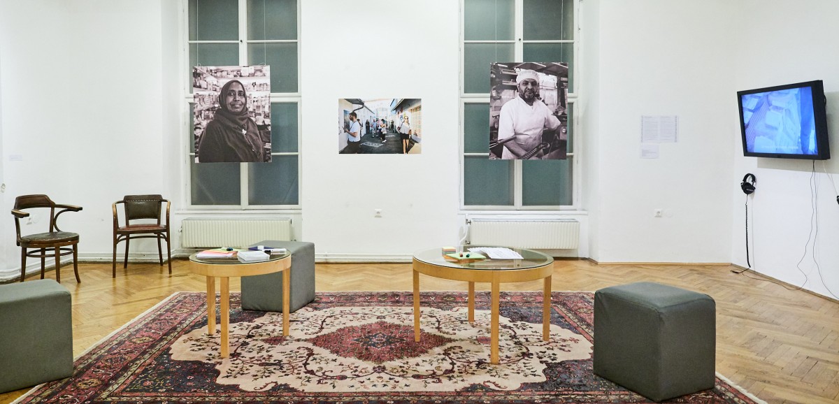 : Ausstellung "StoryTelling:Europe! Brunnenmarkt reVisited" im Volkskundemuseum Wien. Foto © Petra Rautenstrauch/Kollektiv Fischka, Volkskundemuseum Wien