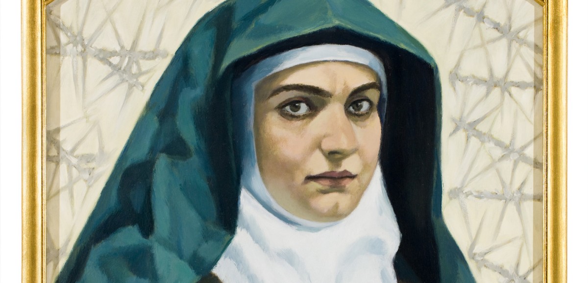 : Heilige Edith Stein
Ölgemälde, Simeon Gigov
ohne Ort, 2. Hälfte 20. Jh.
© Karmelitenkonvent Silbergasse, Wien / Foto: Paul Prader