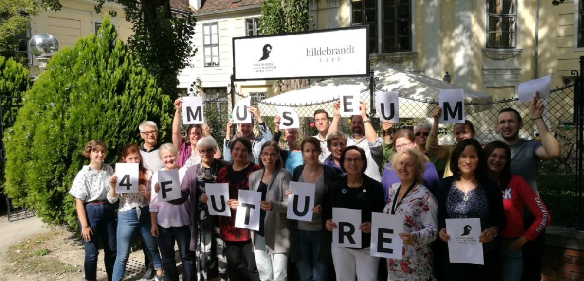 : #museum4future im Museumsgarten © Volkskundemuseum Wien