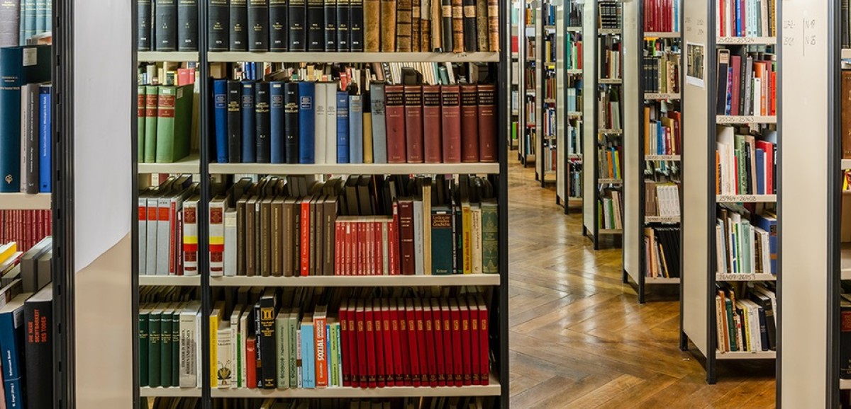 : Speicher, Bibliothek Volkskundemuseum Wien. Foto: Matthias Klos © Volkskundemuseum Wien