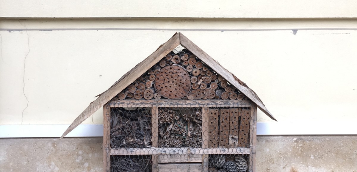 : Insektenhotel im Museumsgarten © Volkskundemuseum Wien
