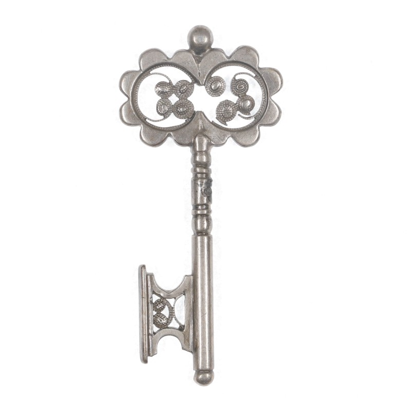: ÖMV/1719 Steckschlüssel aus Silber, 19. Jh., beschädigt am Gesenk. Volkskundemuseum Wien